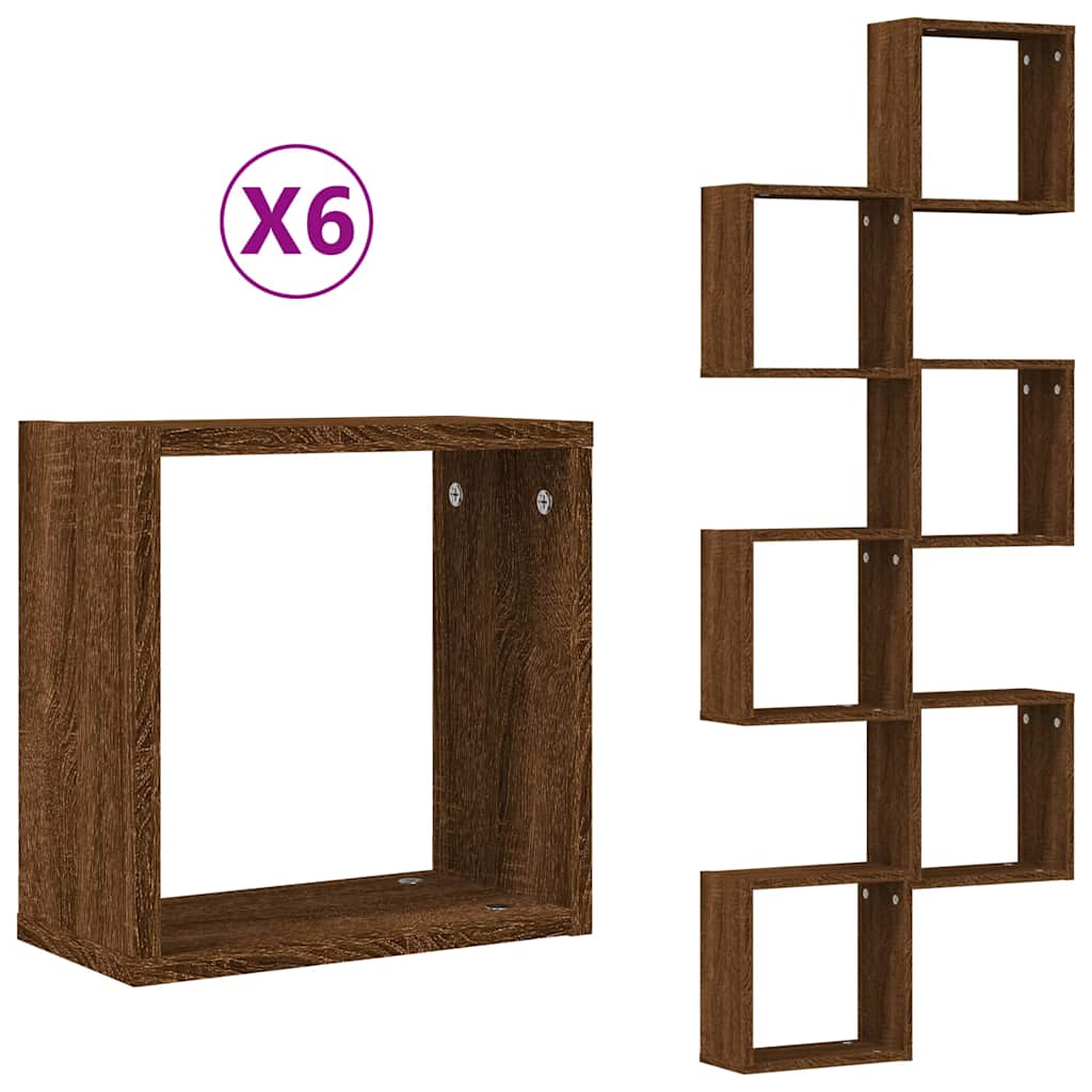 Würfelregale 2 Stk. Weiß 30x15x30 cm