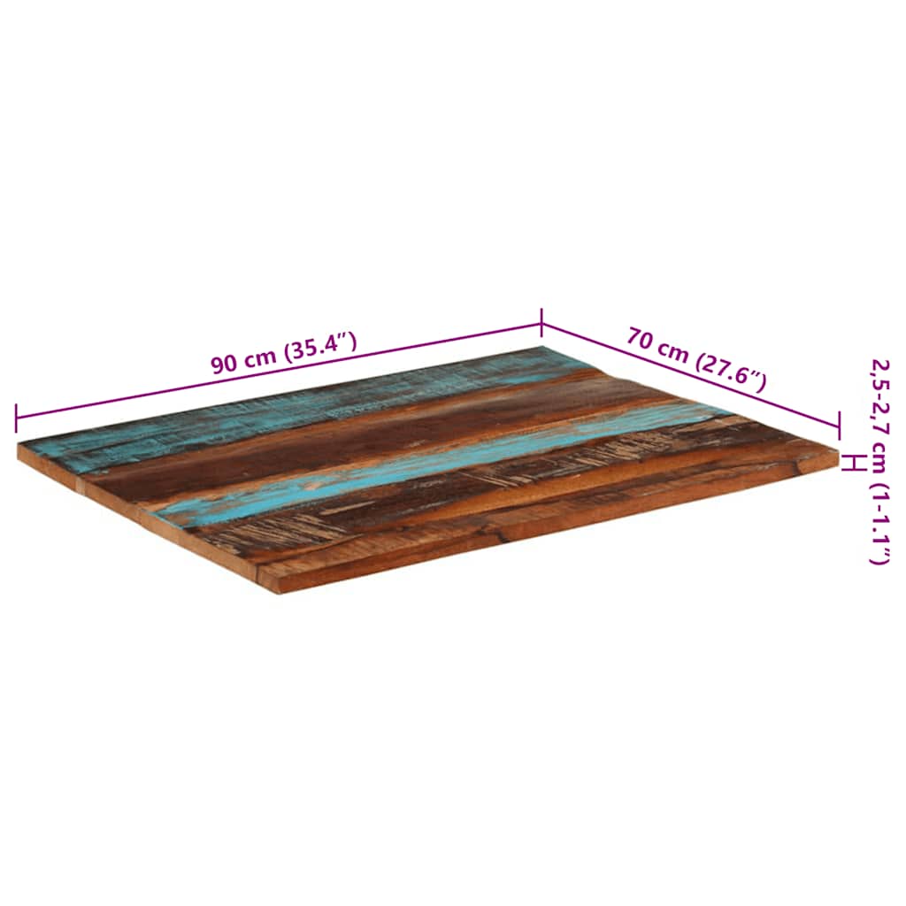 Tischplatte Massivholz Akazie 15-16 mm 60x80 cm
