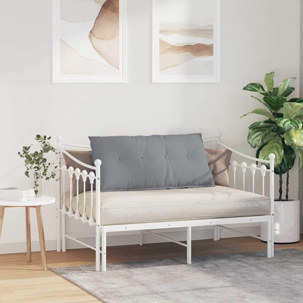 Rückenkissen Hellgrau 50 x 19 x 45 cm Stoff
