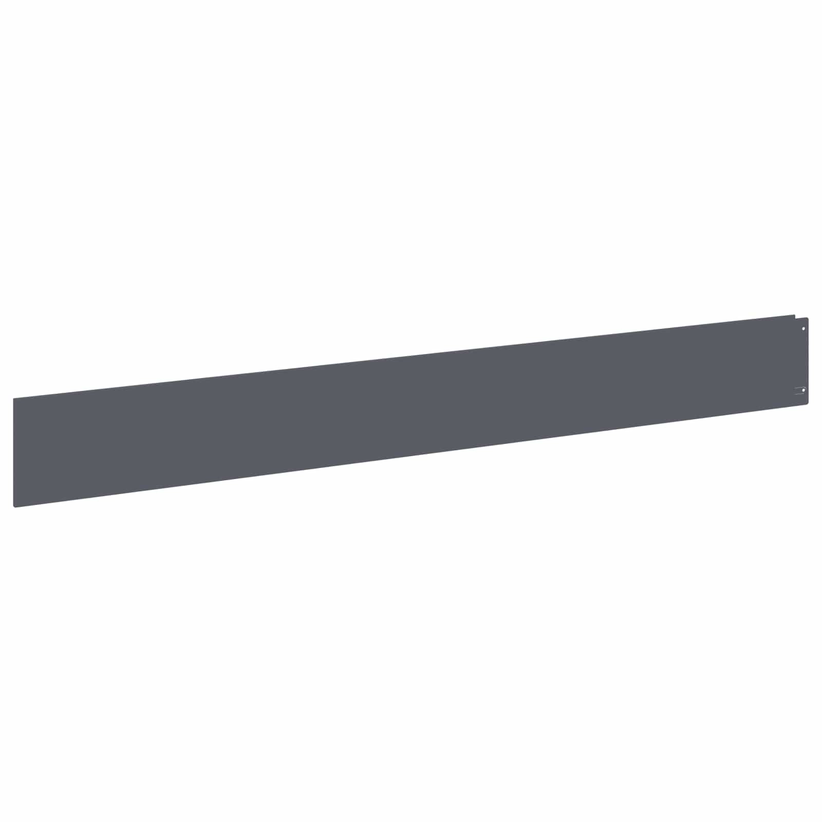 Raseneinfassung 10 pcs 100 x 12 cm Stahl Anthrazit
