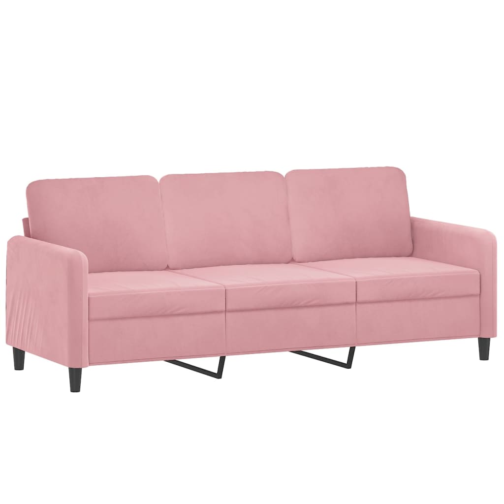 2-Sitzer-Sofa mit Zierkissen Dunkelgrün 120 cm Samt
