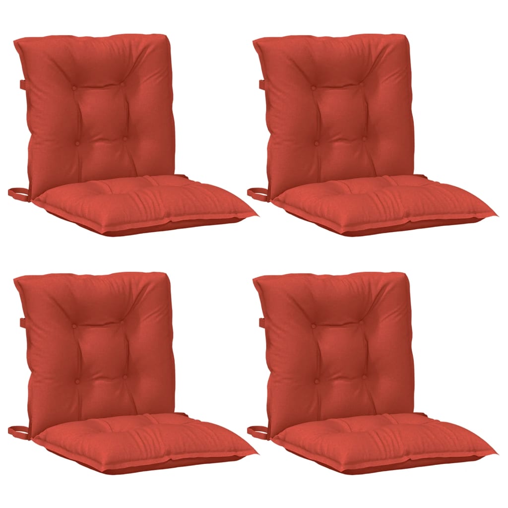 Niedriglehner-Auflagen 2 Stk Melange Anthrazit 100x50x7cm Stoff