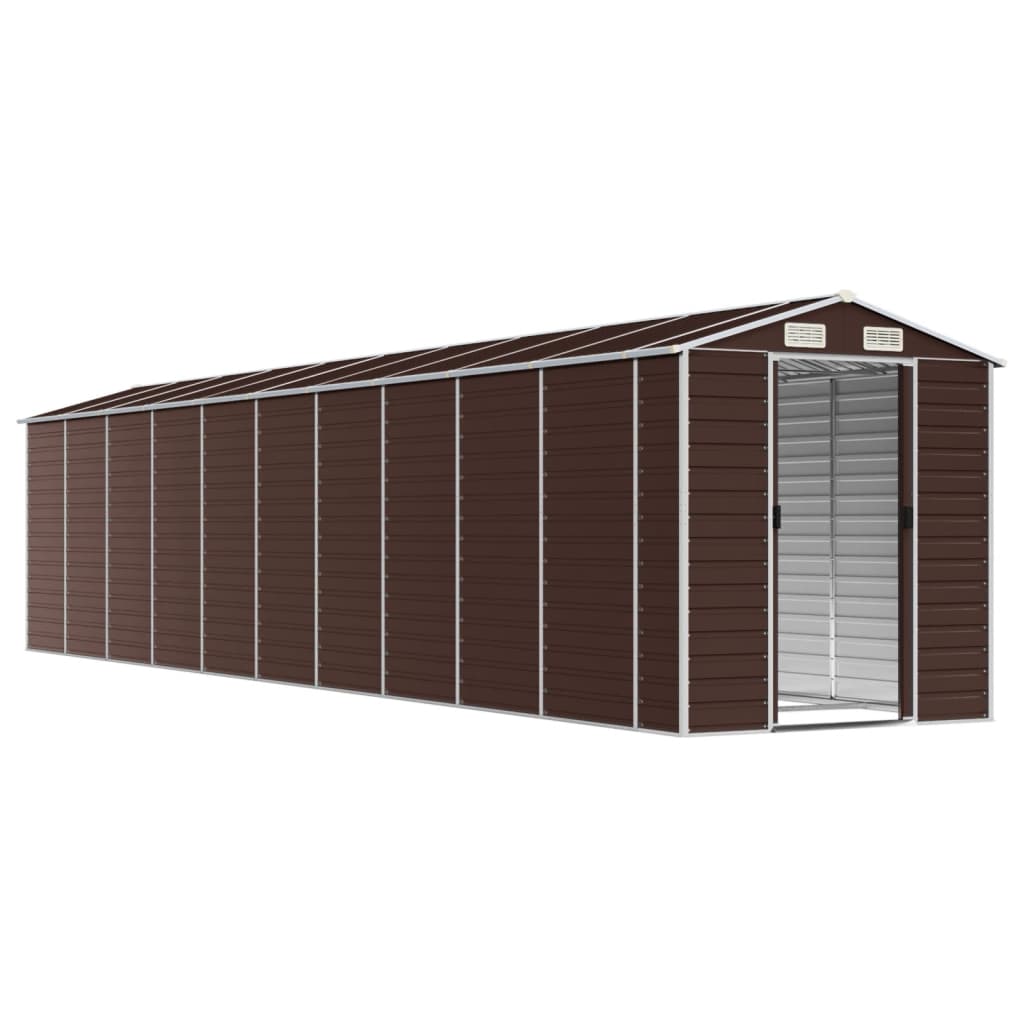 Gerätehaus Grün 191x130x198 cm Verzinkter Stahl