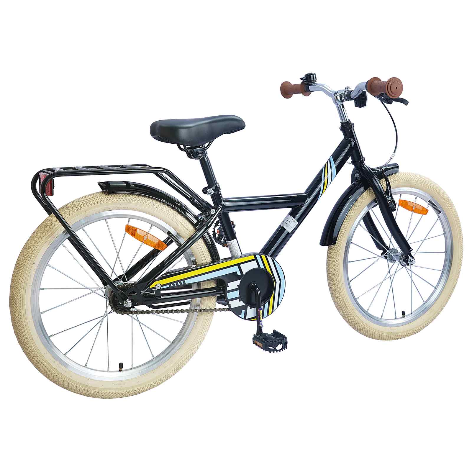 Kinderfahrrad 12 Zoll für 2-4 Jahre alt Schwarz