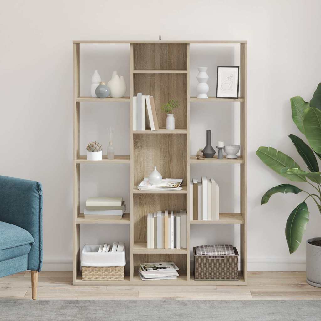 Raumteiler/Bücherregal Weiß 100x24x140 cm Holzwerkstoff