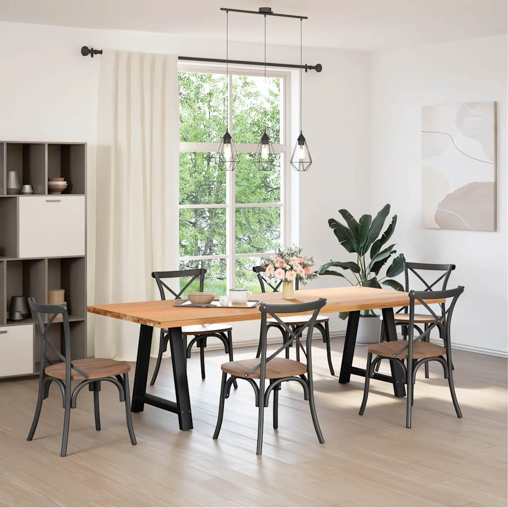 Couchtischbeine A-Form 2 Stk. 30x(30-31) cm Stahl