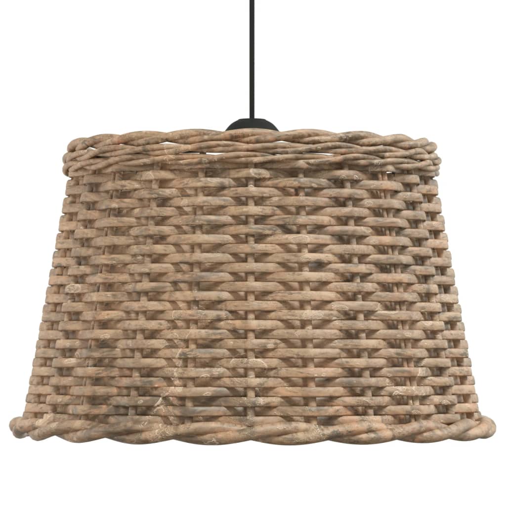 Lampenschirm Weiß Ø15x12 cm Korbweide