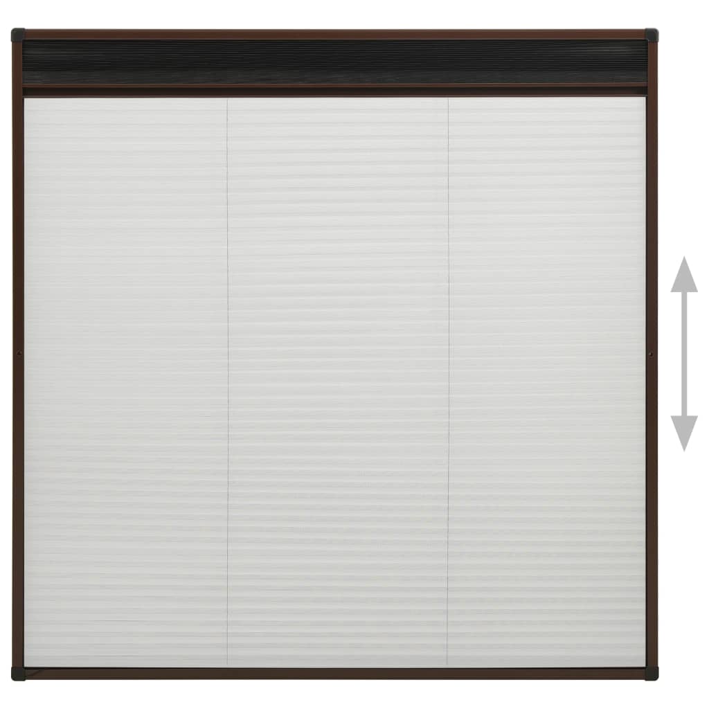 Plisse Insektenschutz-Fenster 80×160 cm