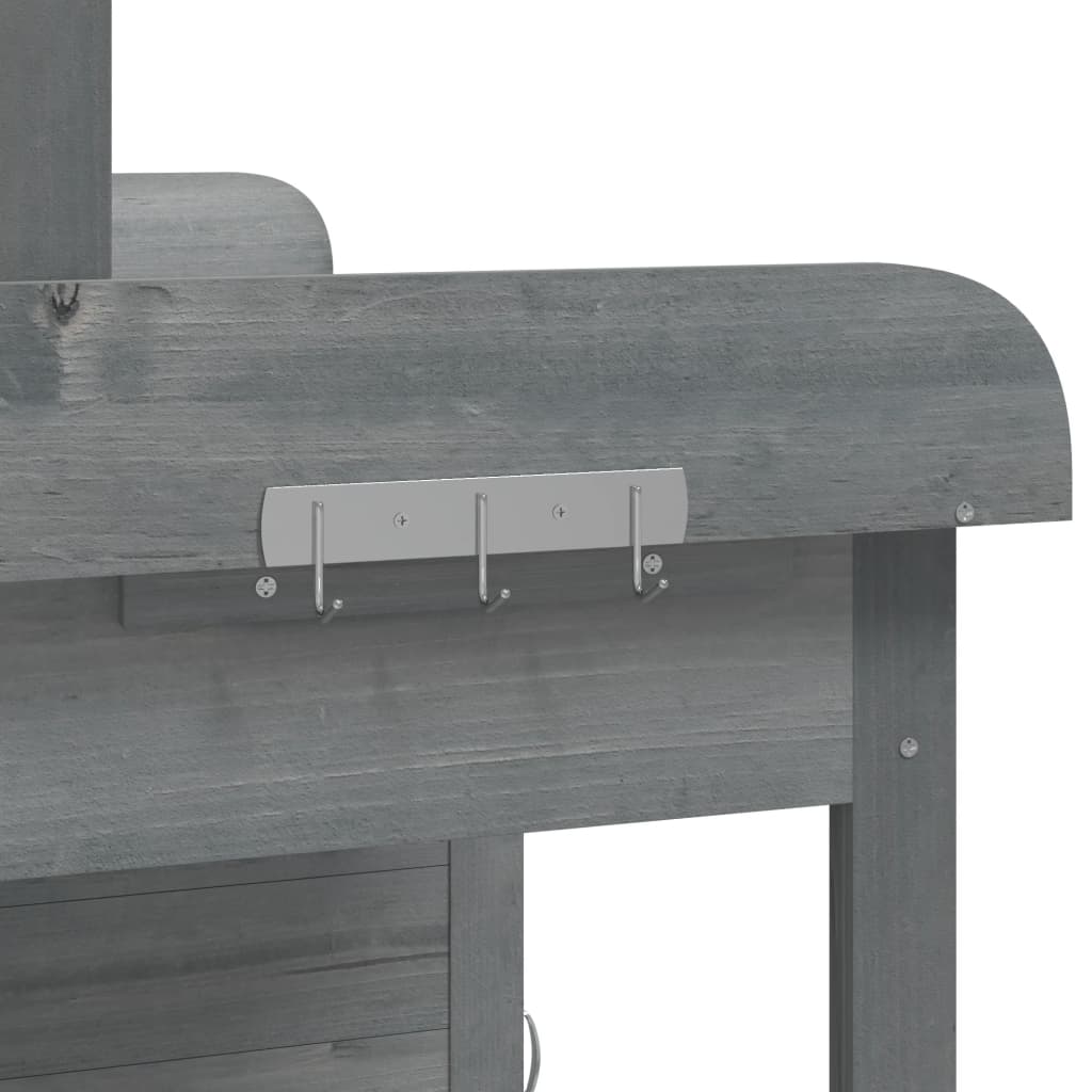 Pflanztisch mit Schrank 110,5x45x124,5 cm Massivholz Tanne