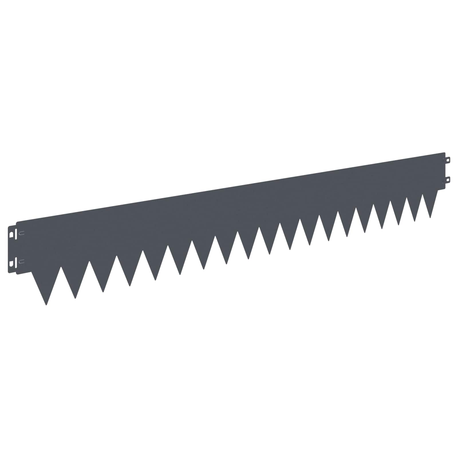 Raseneinfassung 10 pcs Länge Höhe 103 x 15 cm Stahl Schwarz