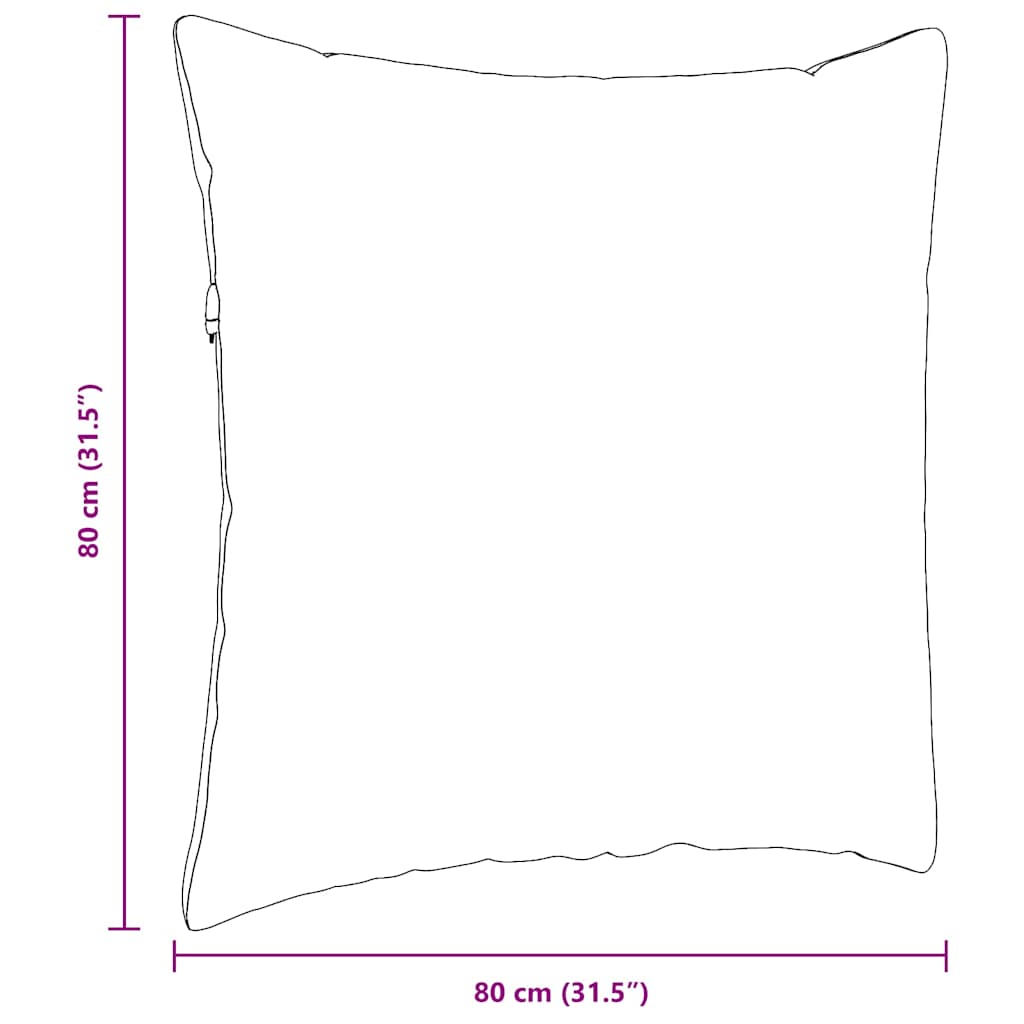 Sofakissen 2 Stück Blau 50 x 30 cm Cordstoff