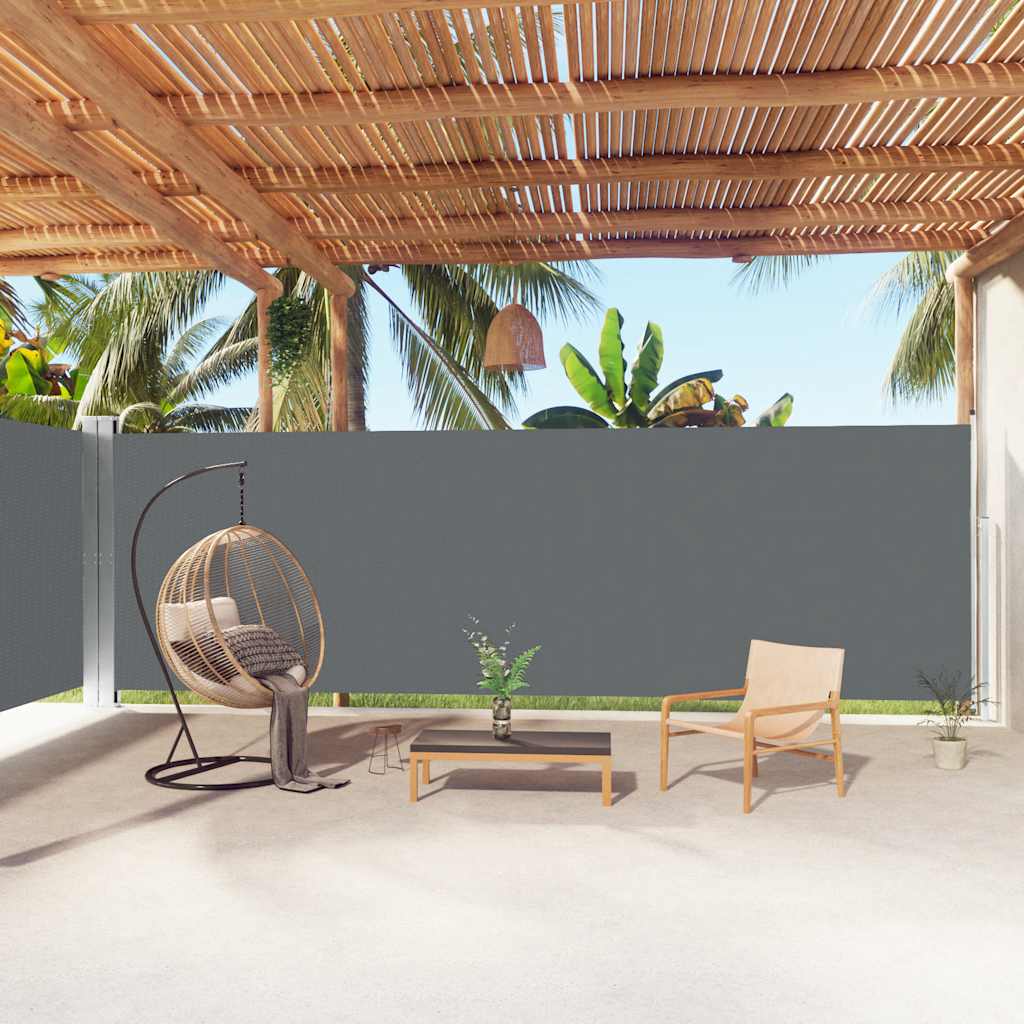 Ausziehbare Seitenmarkise 160×600 cm Braun
