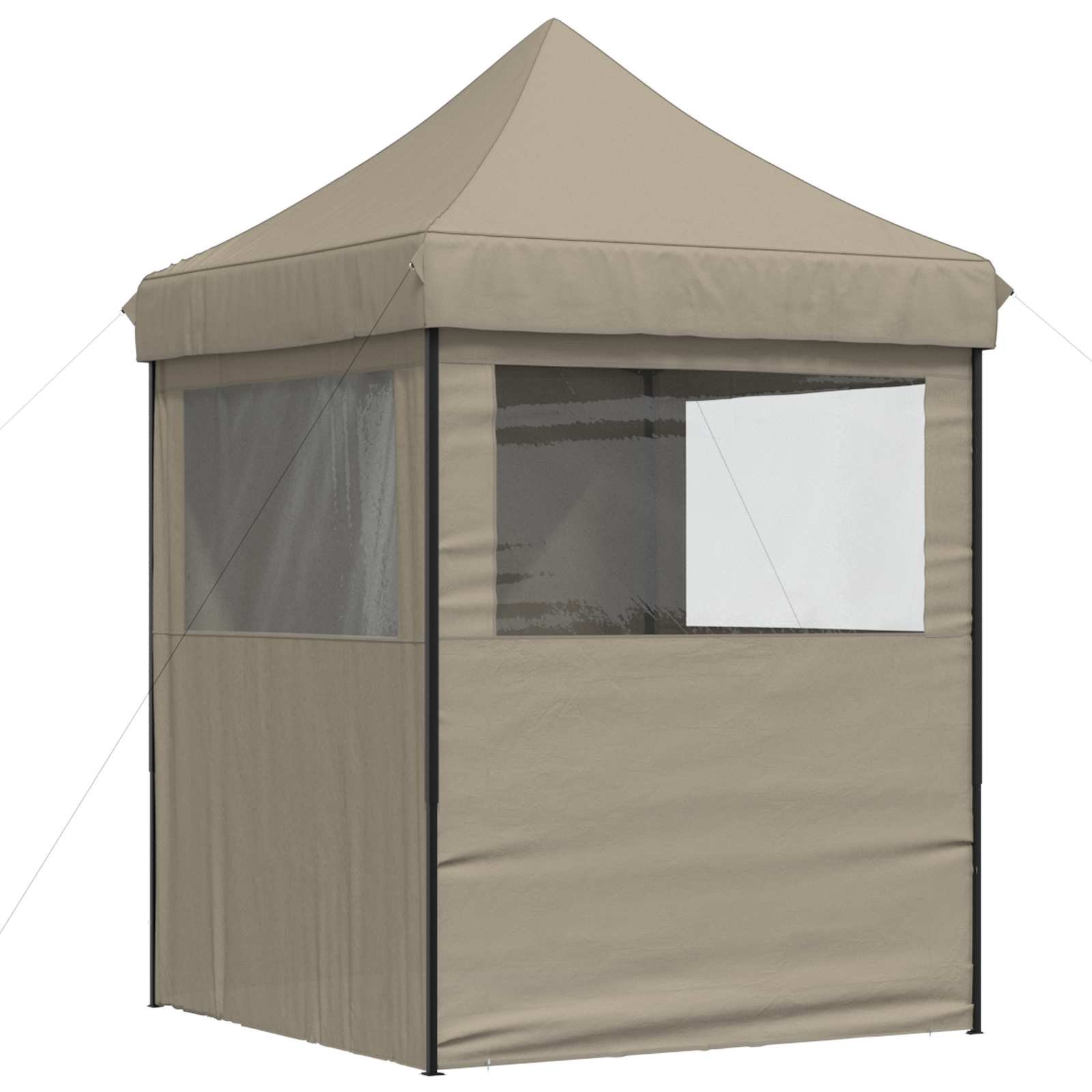 Partyzelt Faltbar Pop-Up Schwarz 200x200x306 cm
