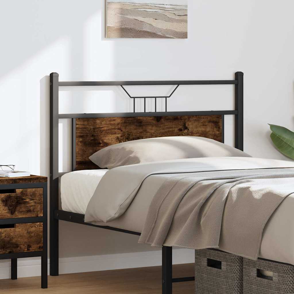 Ersatz-Kopfteil Räuchereiche 75 cm Holzwerkstoff und Stahl