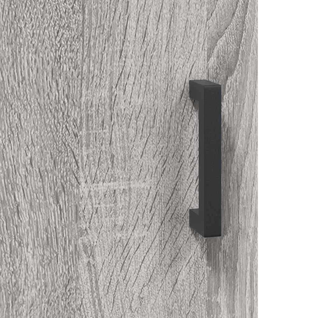Highboard Betongrau 69,5x34x180 cm Holzwerkstoff