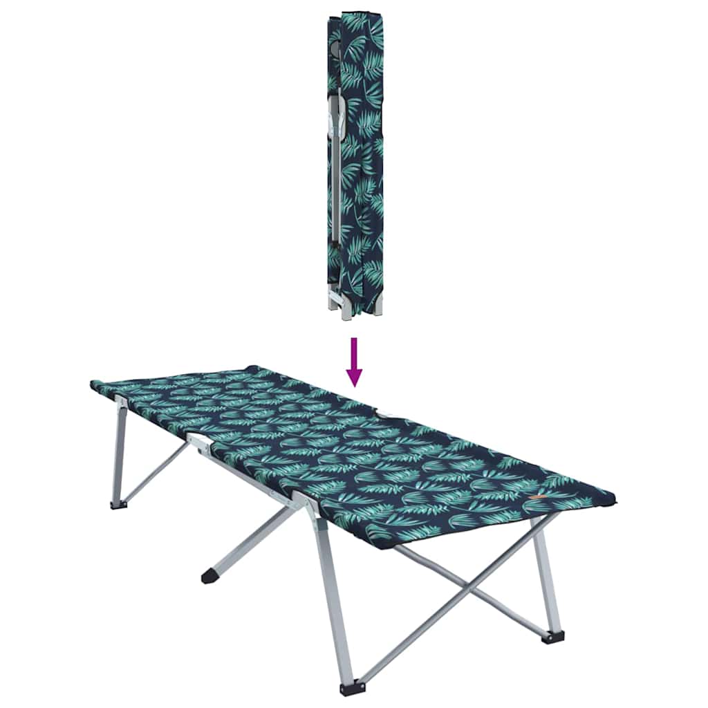 Klapp Schlafbett fürs Camping Blau 194 x 62,5 x 42,5 cm