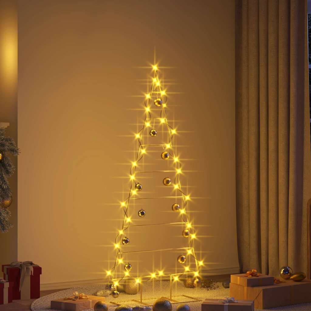 Metall Weihnachtsbaum Gold 60 cm Pulverbeschichteter Stahl