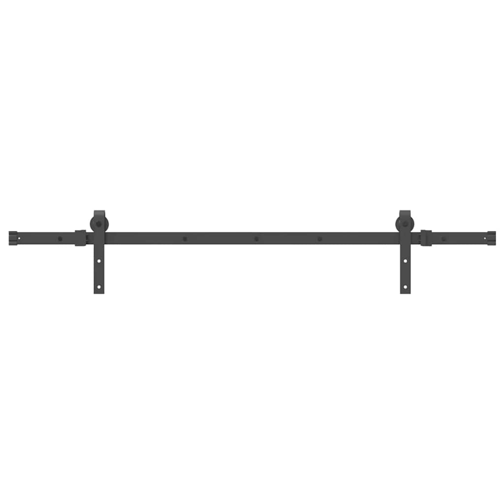 Schiebetürbeschlag-Set SKIEN 183 cm Stahl Schwarz