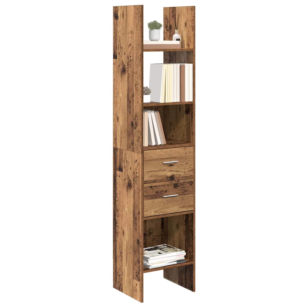 Bücherregal Weiß 40x35x180 cm Holzwerkstoff