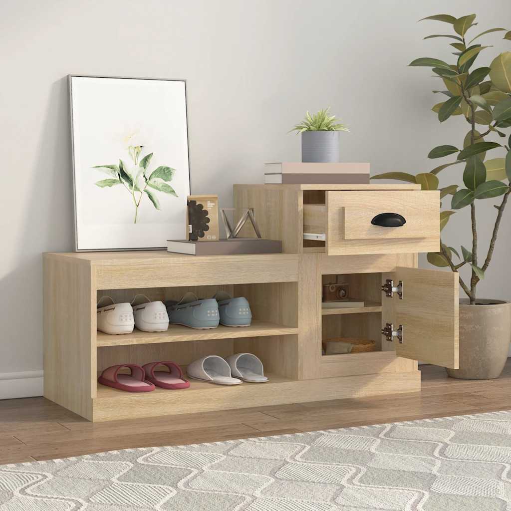 Schuhschrank Weiß 100x42x60 cm Holzwerkstoff