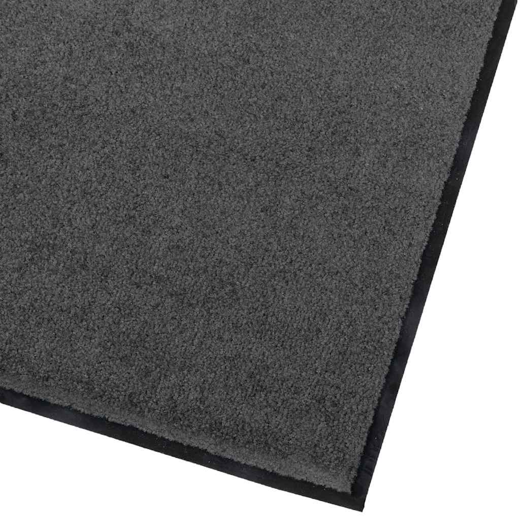 Fußmatte Anthrazit 60 x 40 x 1,2 cm Teddystoff