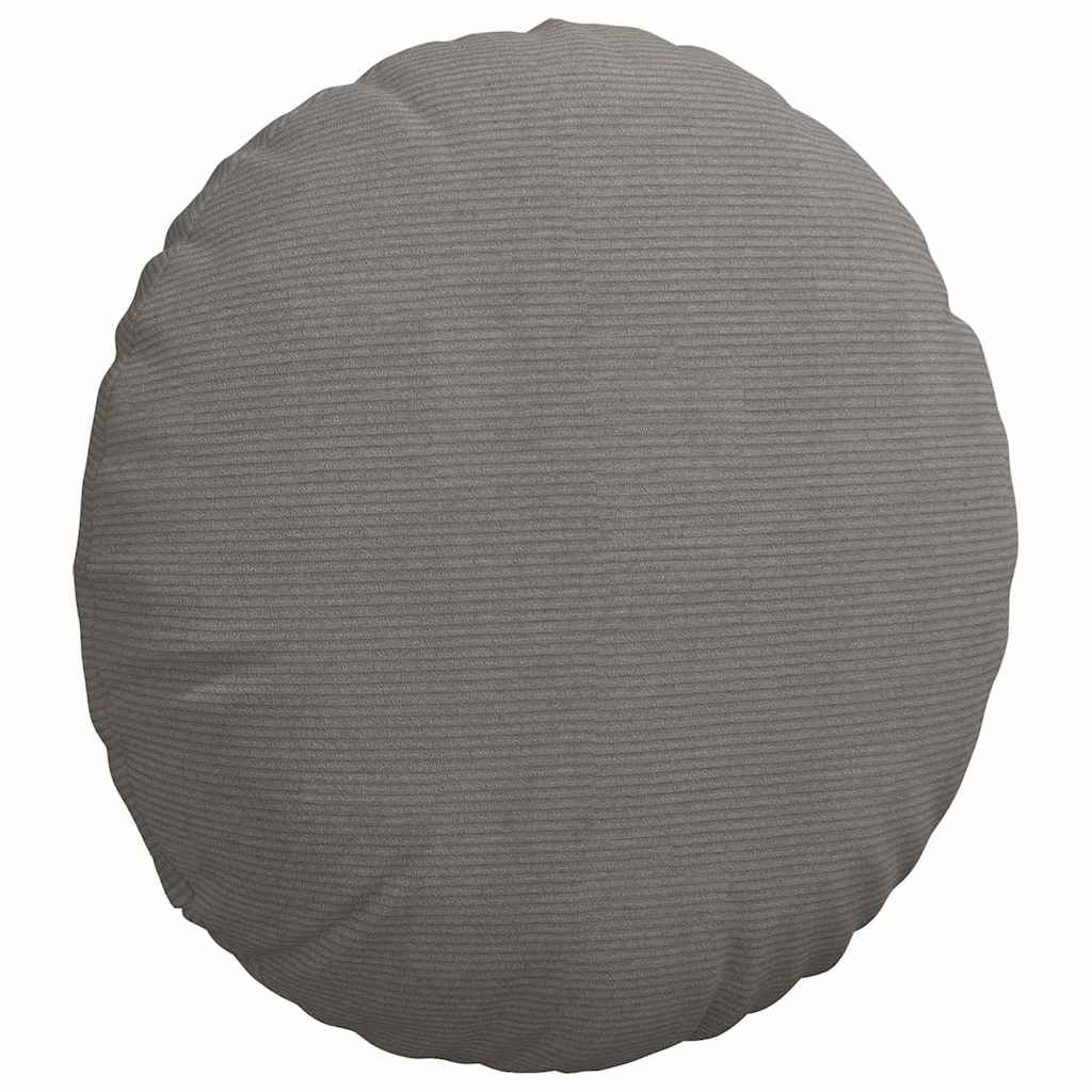 Sitzkissen 2 pcs Hellgrau Ø30 x 13 cm Cordstoff