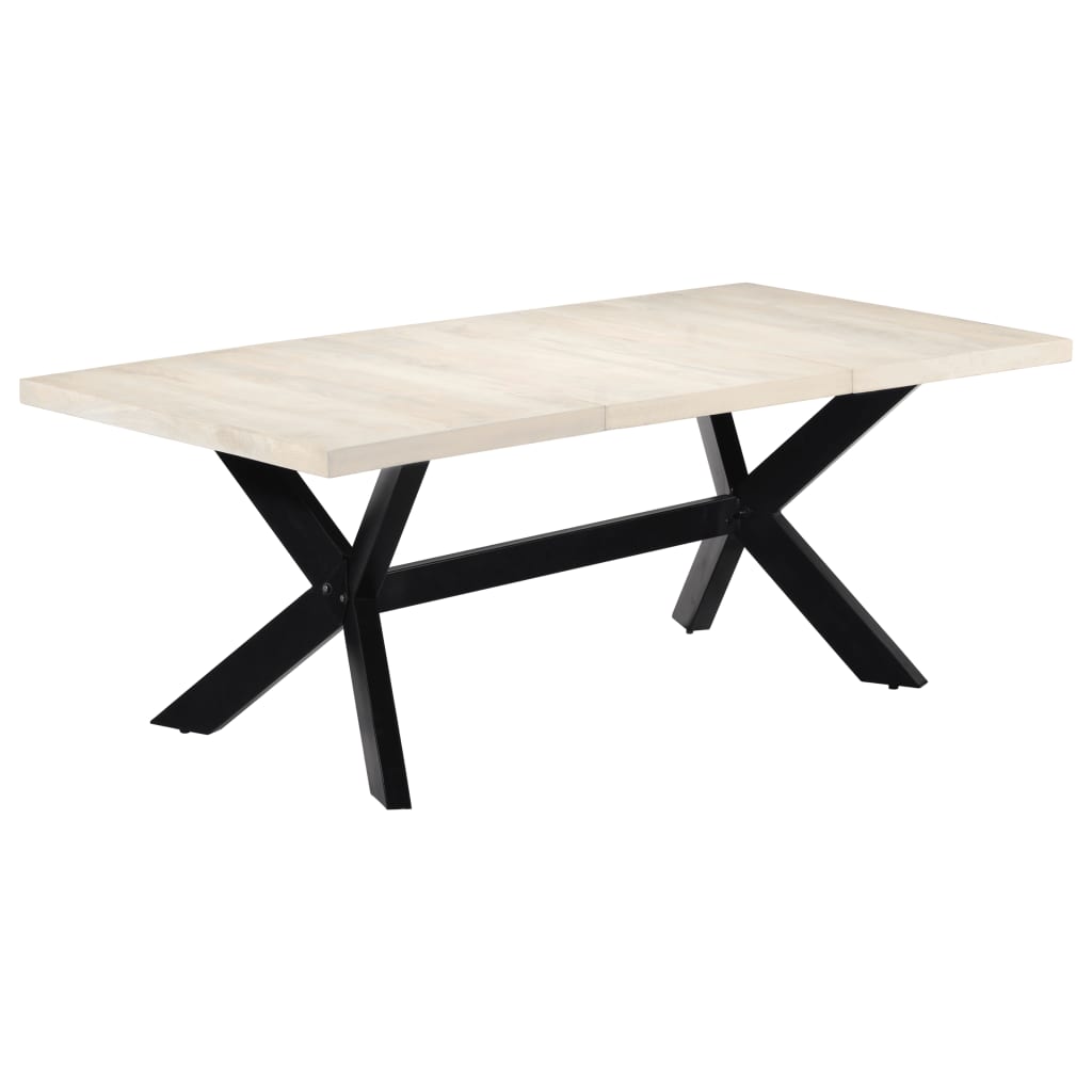 Esstisch Massivholz Mango und Stahlgestell 180 cm