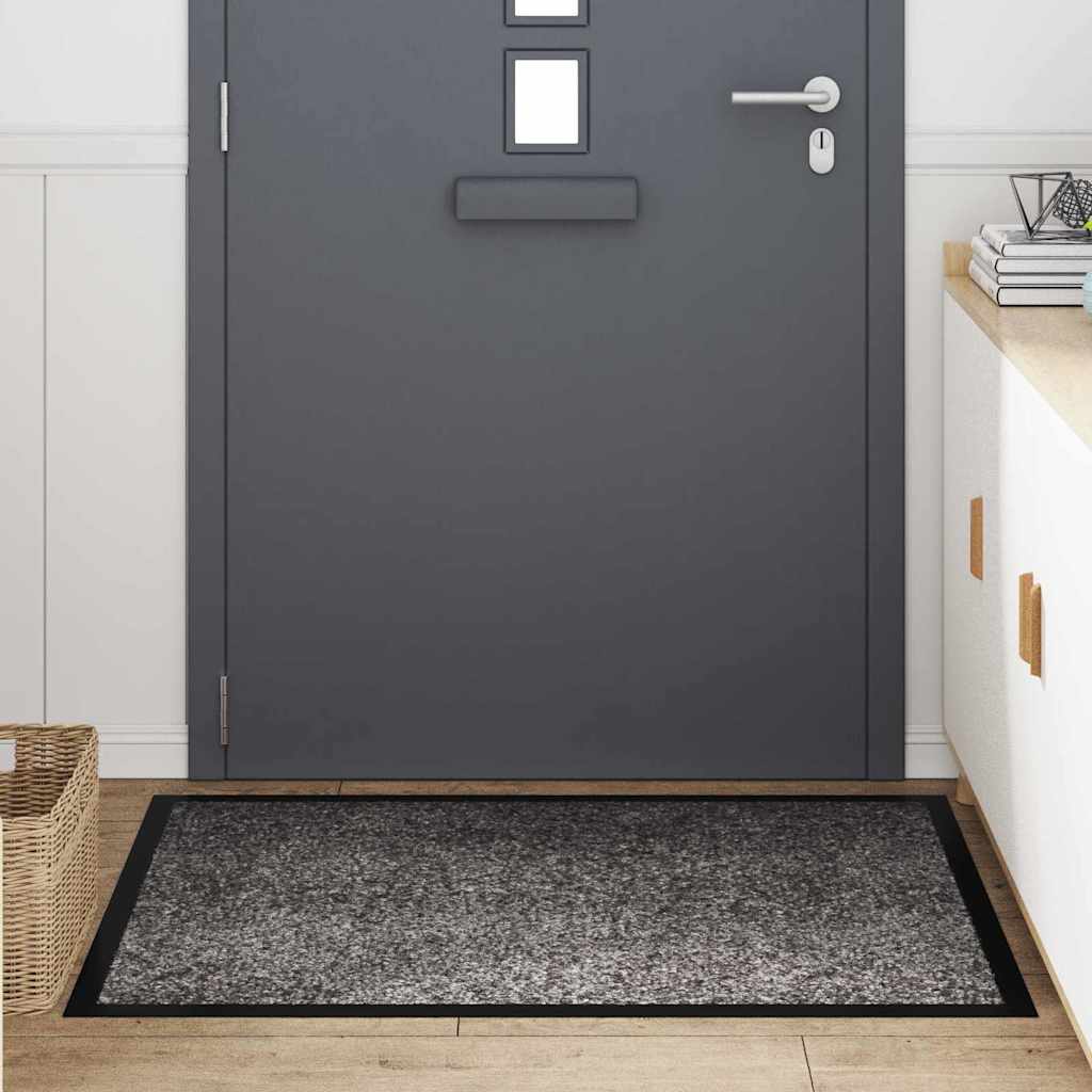 Fußmatte Anthrazit 60 x 40 x 1,2 cm Teddystoff