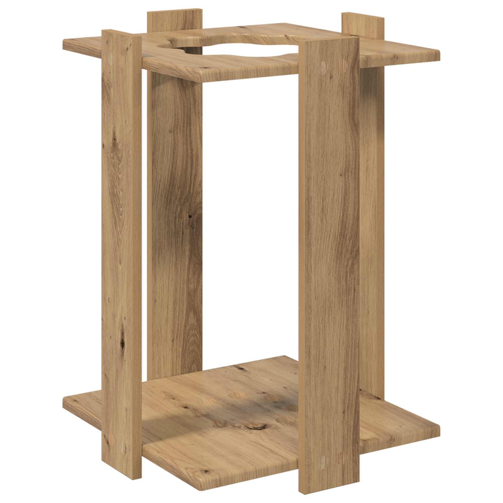 Billardqueue-Ständer Holzwerkstoff 42 x 43 x 60 cm Weiß