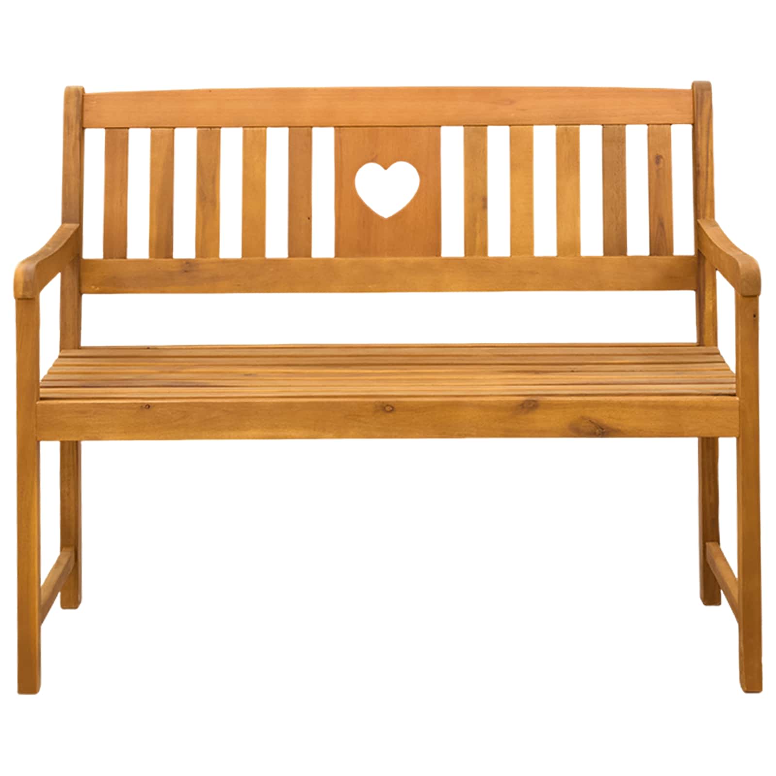 Bank Outdoor Natur 110 x 56 x 90 cm Massivholz Akazie