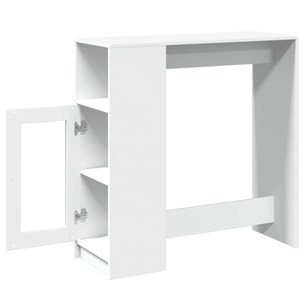 Bartisch Schwarz Eichen-Optik 101 x 40 x 103,5 cm Holzwerkstoff