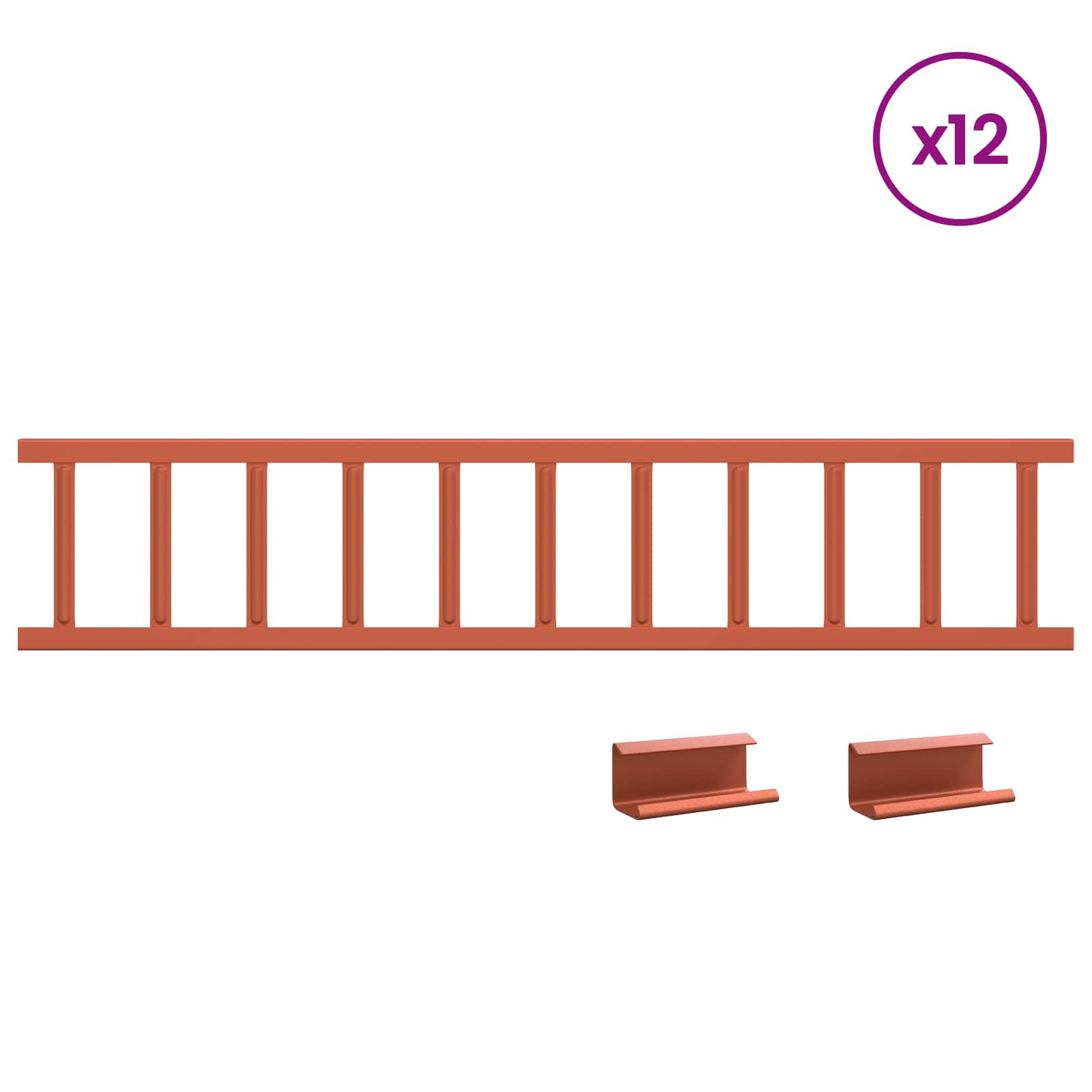 Dachschneeschild Anthrazit 100 x 2,5 x 20 cm Stahl