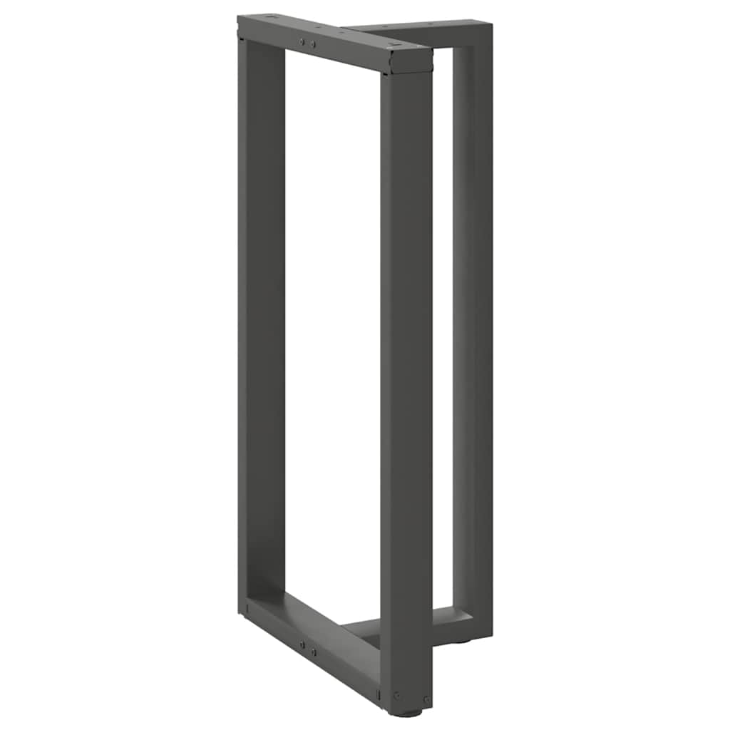 Couchtischbeine T-Form 2 Stk. Schwarz 30x25x(30-31) cm Stahl