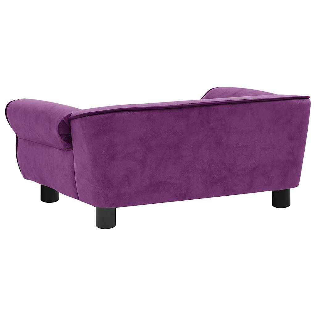 Hundesofa Dunkelgrau 72x45x30 cm Plüsch