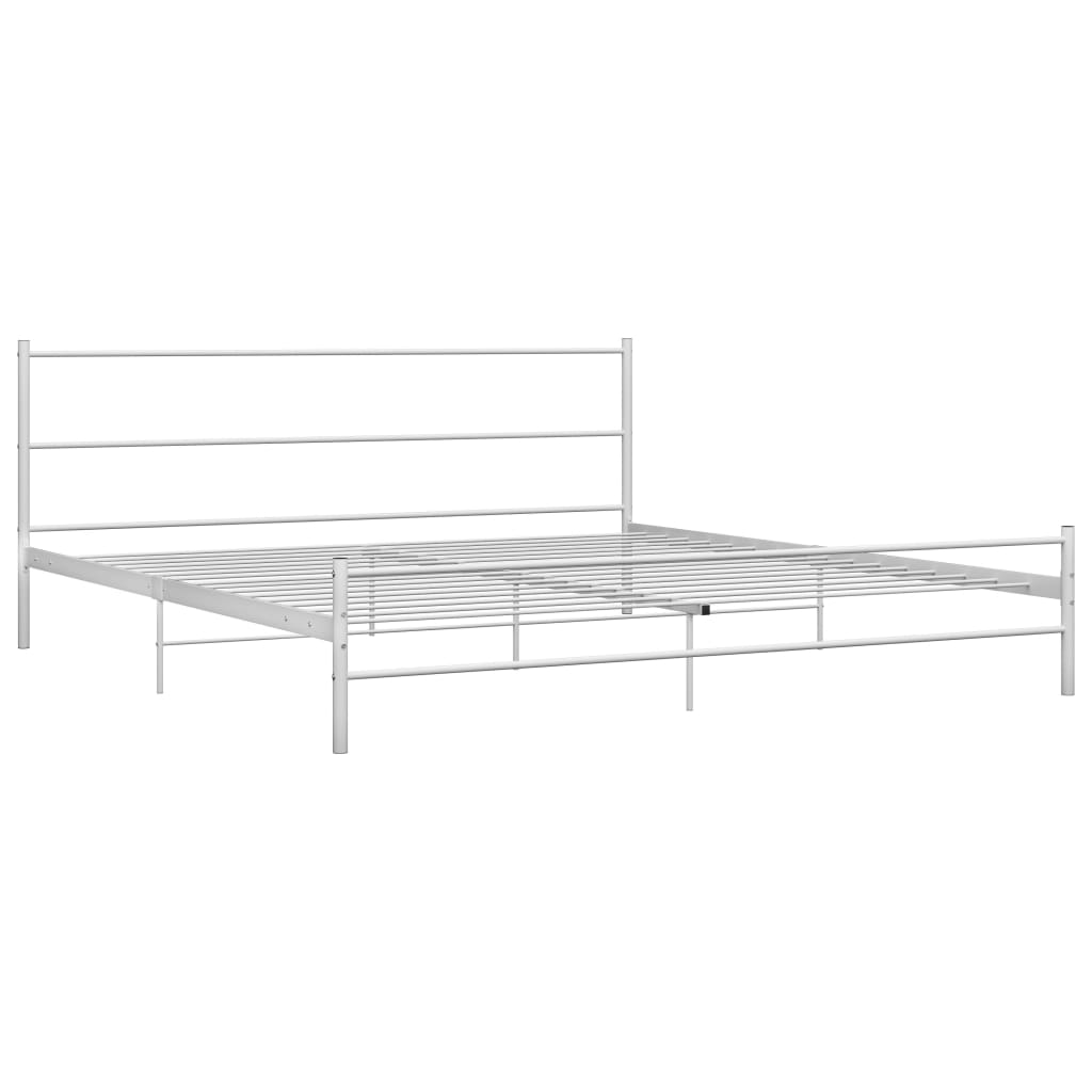 Bettgestell Grau Metall 180×200 cm