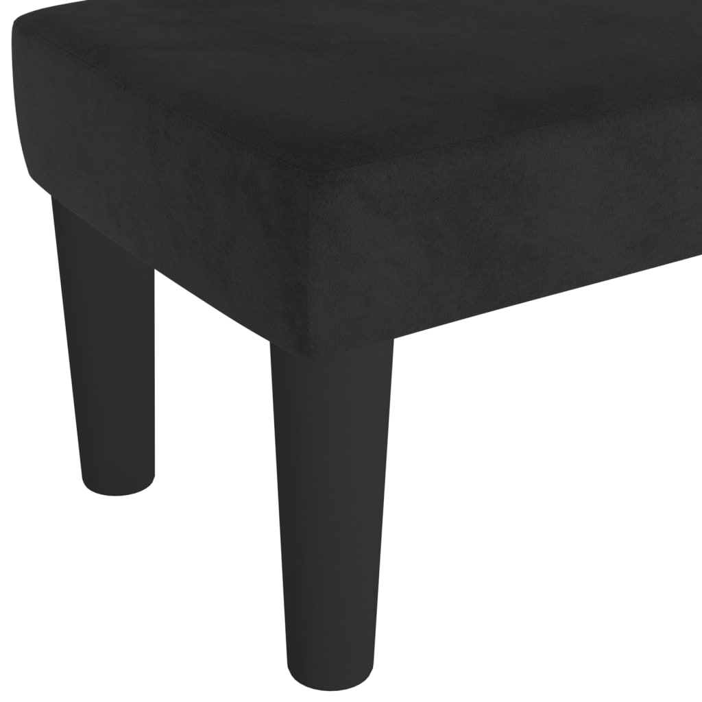 Sitzbank Hellgrau 70x30x30 cm Samt