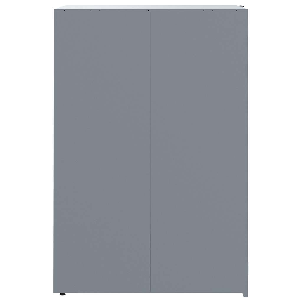 Mülltonnenbox für 2 Tonnen Schwarz 138x79x117 cm Stahl