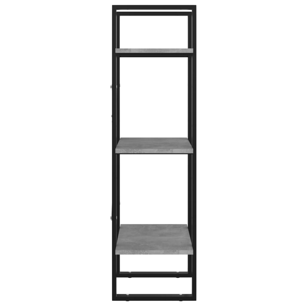 Bücherregal 3 Fächer Weiß 40x30x105 cm Holzwerkstoff