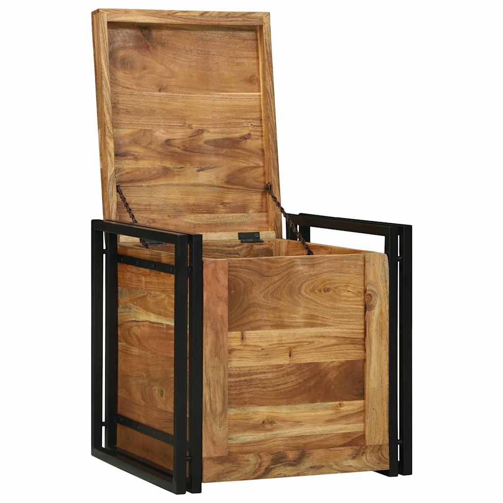 Aufbewahrungsbox 50 x 50 x 50 cm Massives upgecyceltes Holz