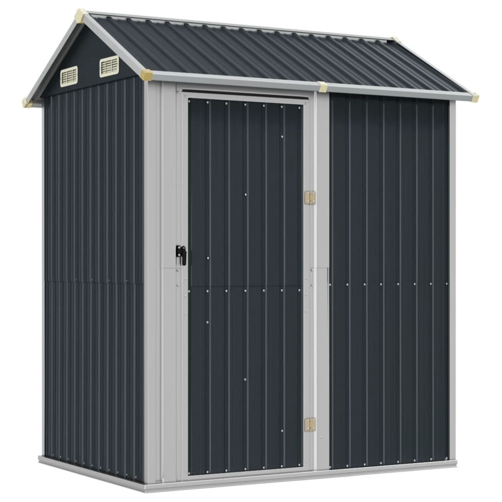 Gartenhaus Hellgrau 192x152,5x237 cm Verzinkter Stahl