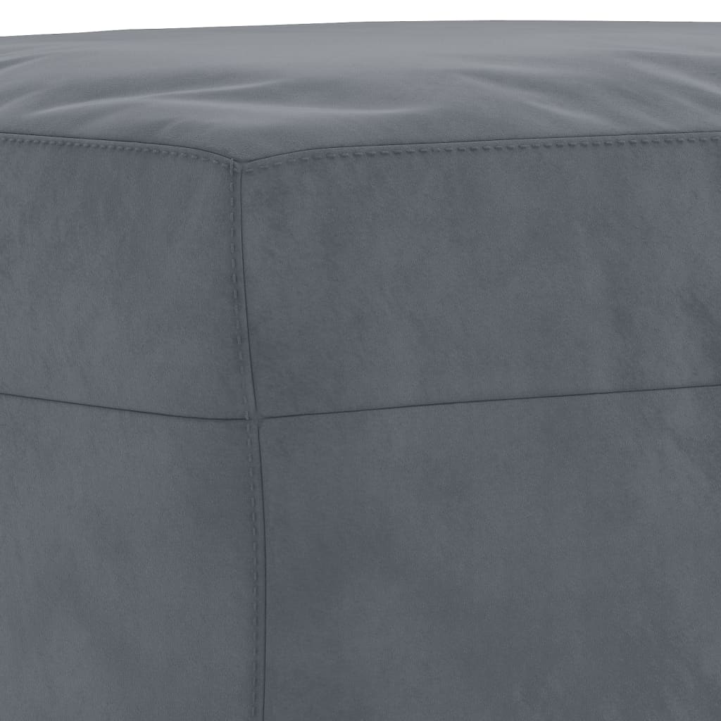 Fußhocker Hellgrau 60x50x41 cm Samt