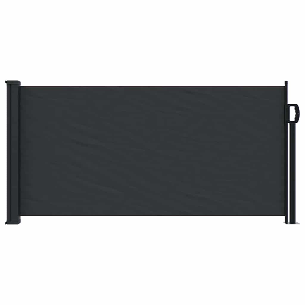 Seitenmarkise Ausziehbar Schwarz 100x300 cm