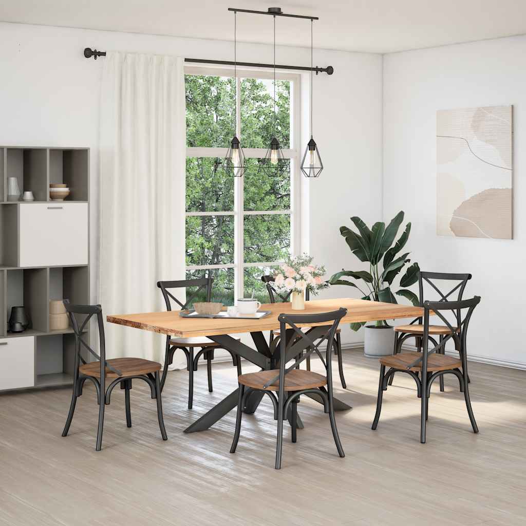 Couchtischbein in Spinnenform Naturstahl 98x58x(42-43) cm Stahl