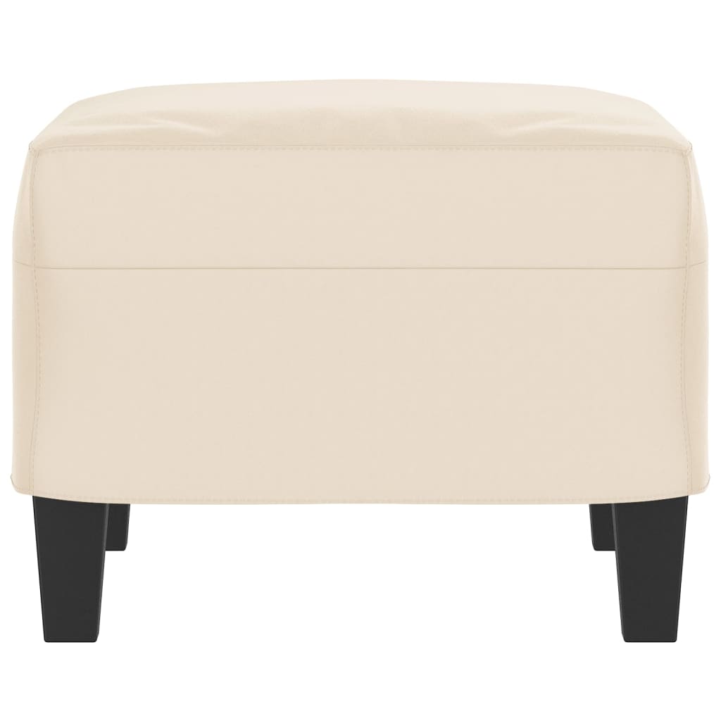 Fußhocker Taupe 60x50x41 cm Mikrofasergewebe