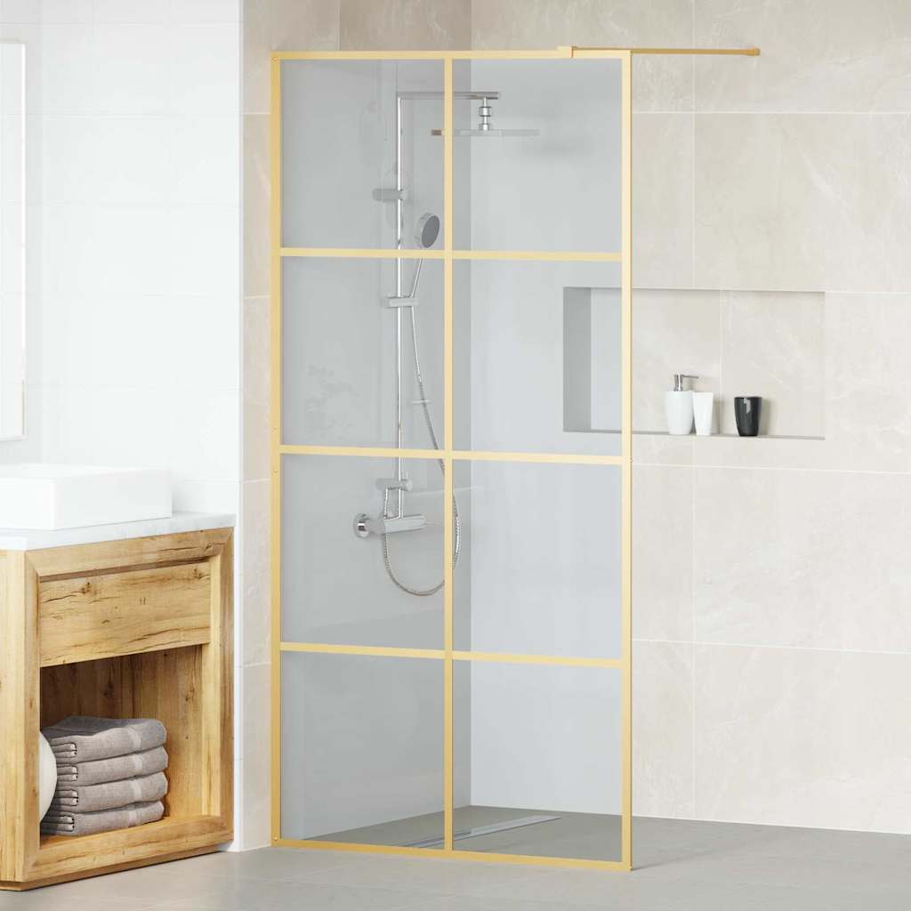Duschwand für Begehbare Dusche mit Klarem ESG Glas 80x195 cm