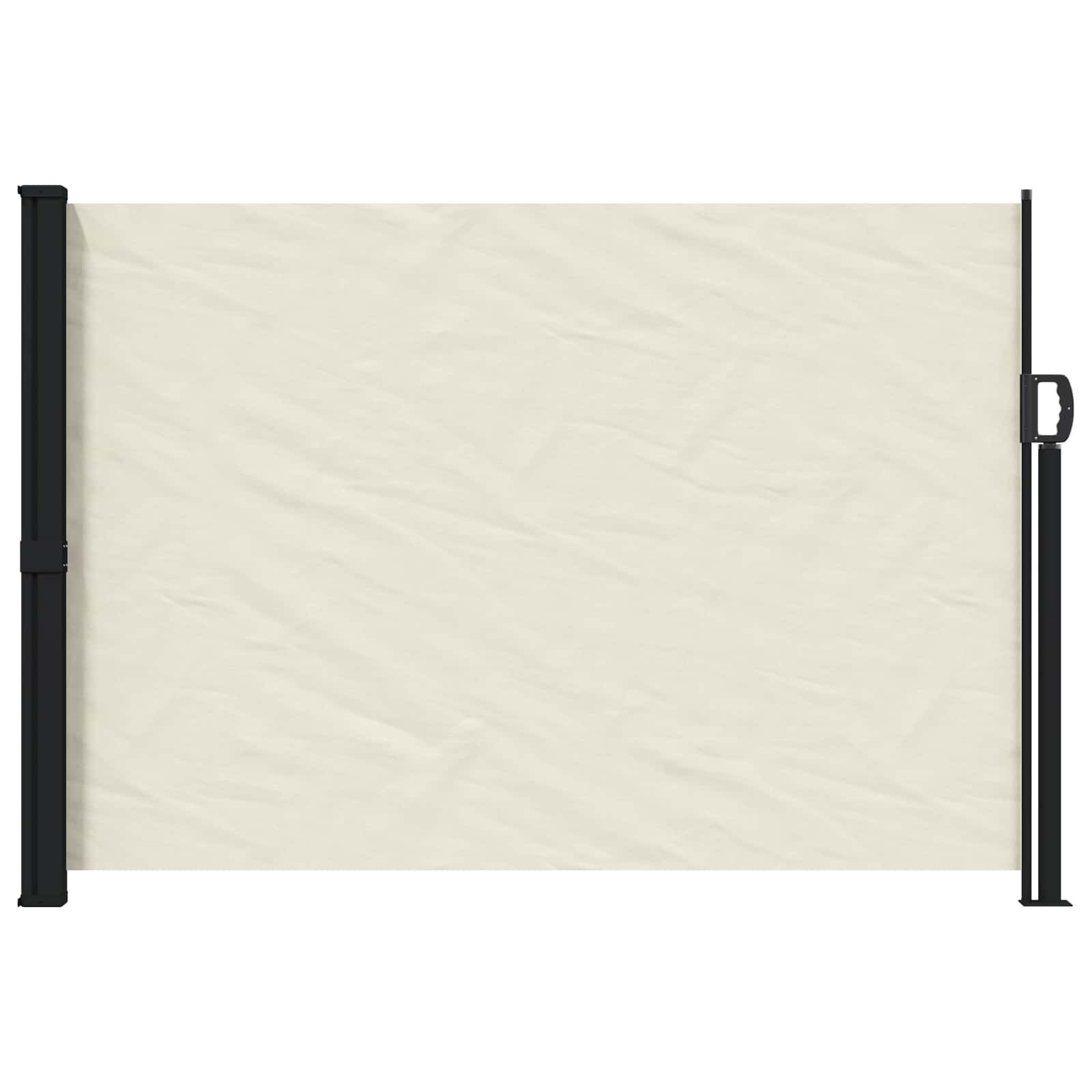 Seitenmarkise Ausziehbar Schwarz 100x300 cm