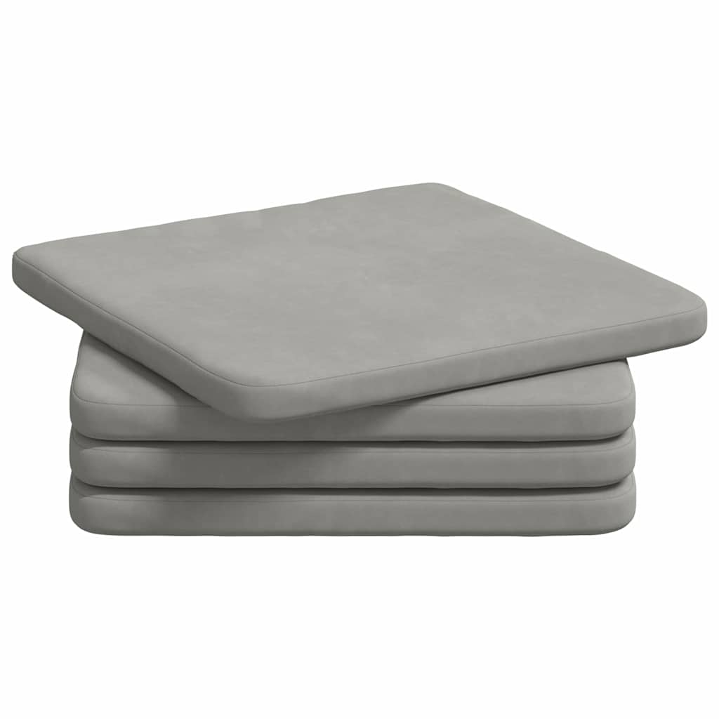 Sitzkissen 4 pcs Taupe 40 x 40 x 3 cm Mikrofaserstoff