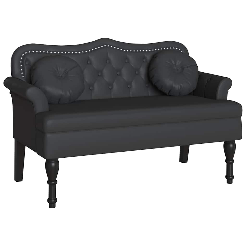 Chesterfield Bank Creme 120,5 x 65 x 75 cm Kunstleder