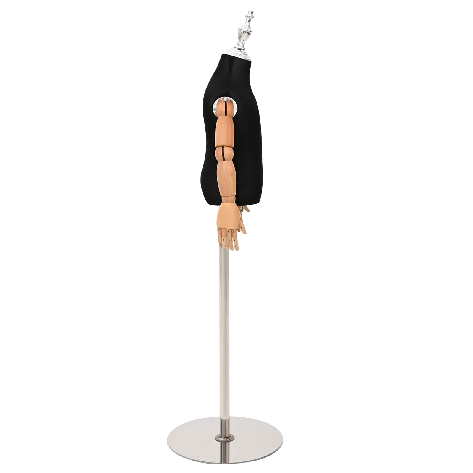 Verstellbares 120-150 cm Mannequin mit Basis Unisex PP Weiß