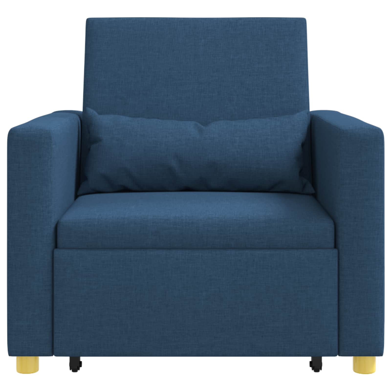 Ausziehbare Schlafcouch Einzel Hellgrau 90 x 165 x 87 cm Stoff